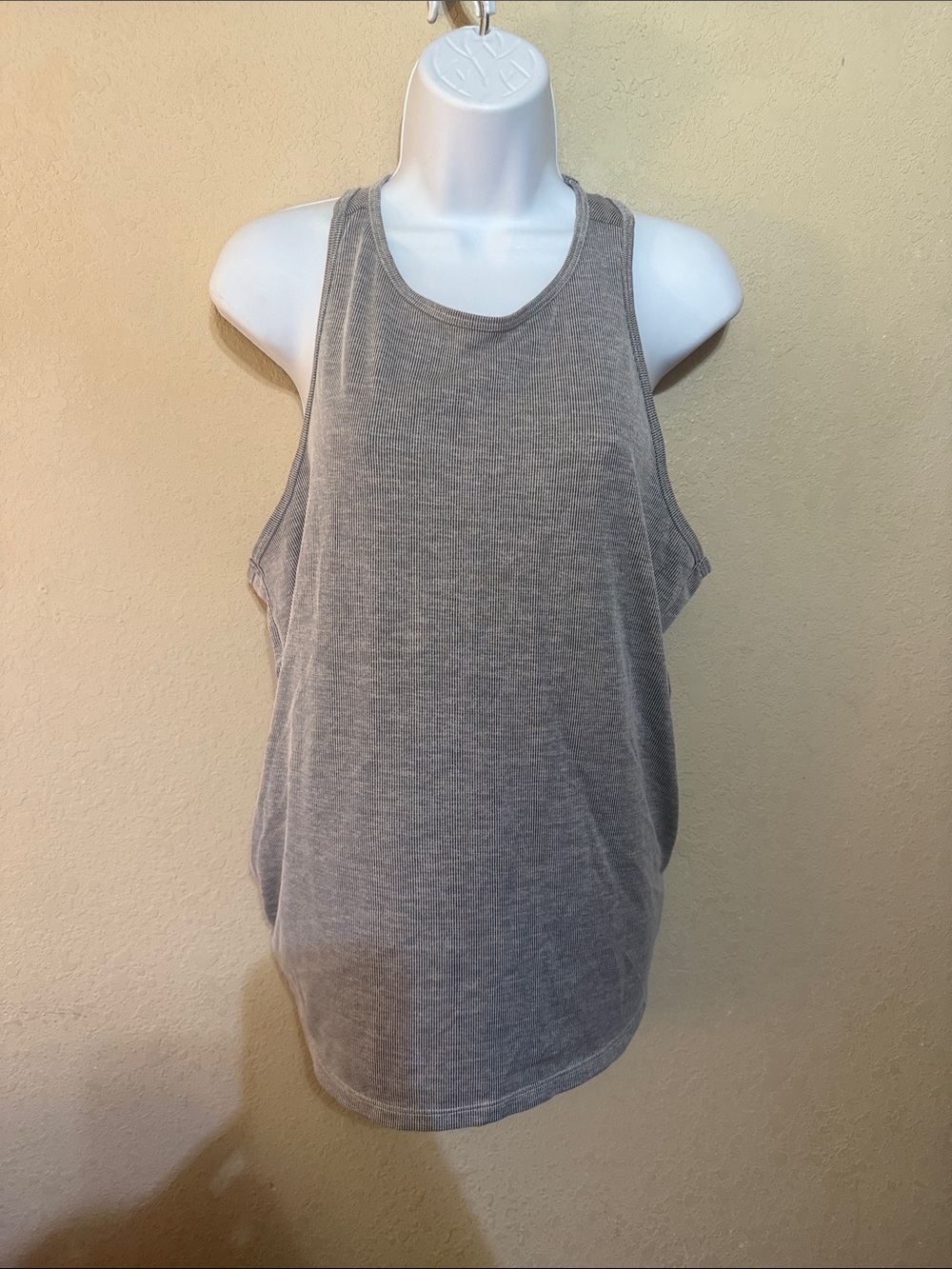 bcg Grey Racerback Tank Top